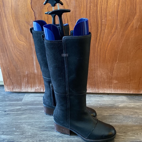 Sorel Cate Tall Rain & Waterproof Ready Boots Blac - Picture 10 of 16